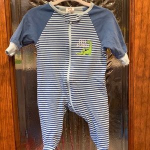 Gerber onesie, 0-3 months, blue & green